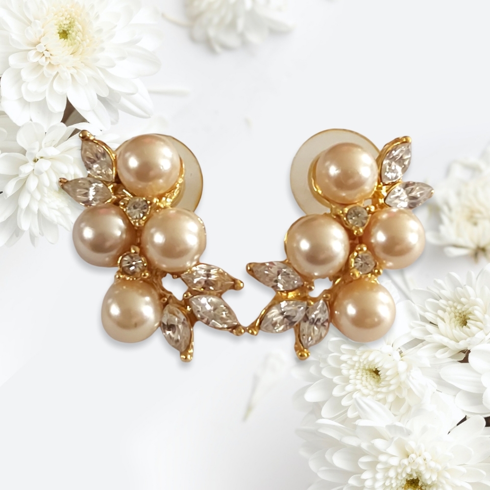 Tanya Lind Faux Pearl Earrings